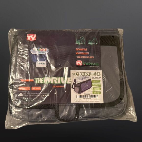 Sealed The DRIVE Bin Large Car Trash Litter Automotive Wastebasket AS SEEN ON TV - Picture 2 of 4